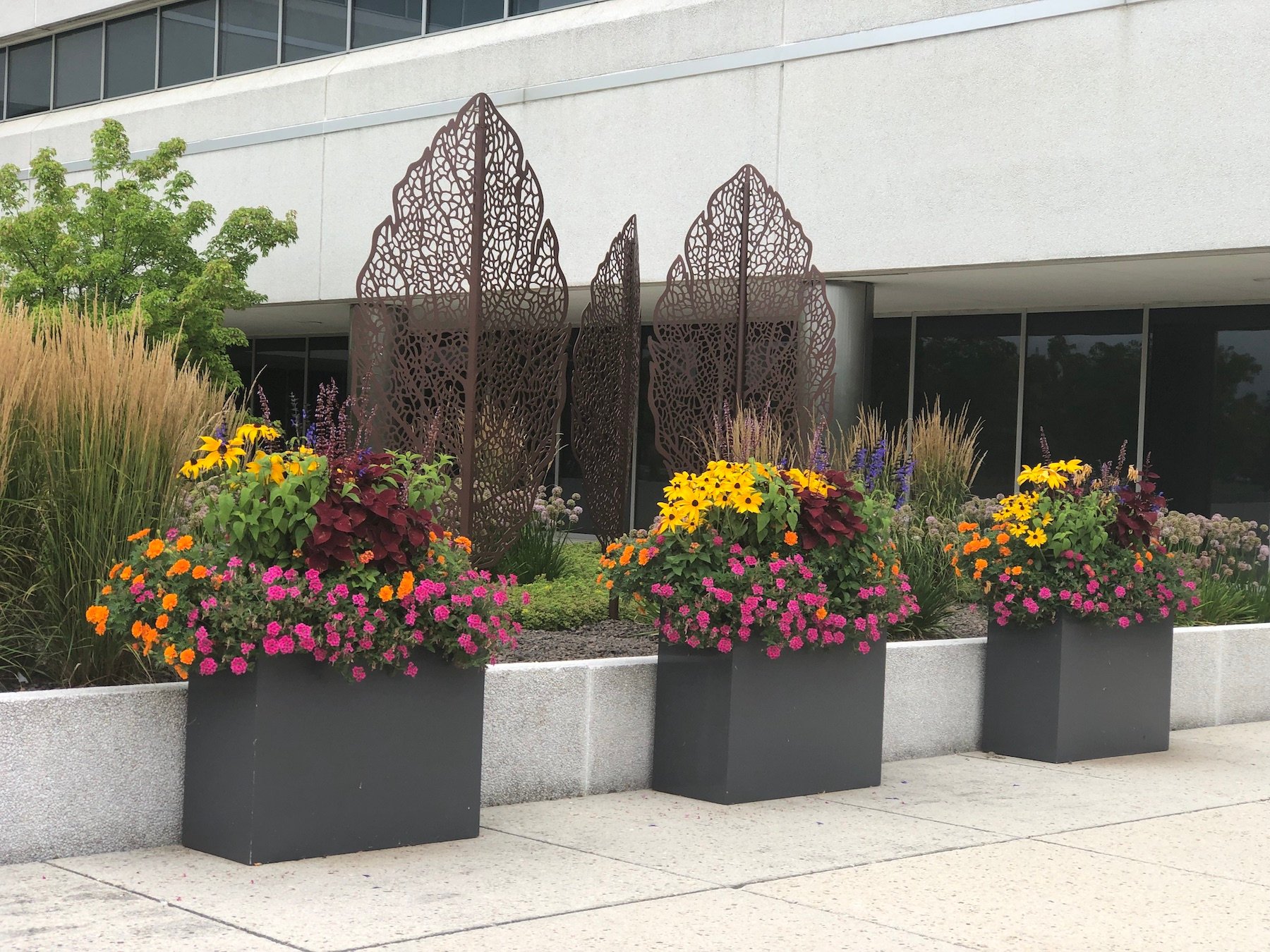 container garden on commercial property